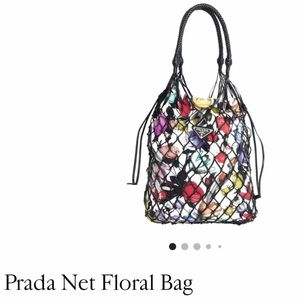 PRADA FLORAL & LEATHER FISHNET BAG NWOT  PRICE IS FIRM